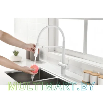Смеситель Paulmark Gravity Gr213888-WH (белый матовый) картинка 7